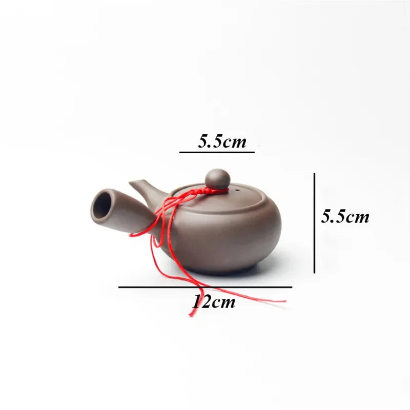 Théière Argile Violette Faite à la Main, Fabrication Artisanale – 100ml | Studio Nichijo Paris