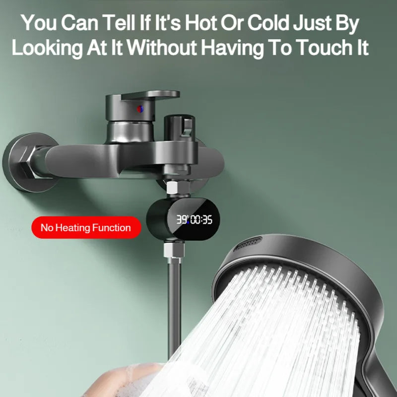 Pomme Douche Intelligente Affichage Température LED – | Studio Nichijo Paris