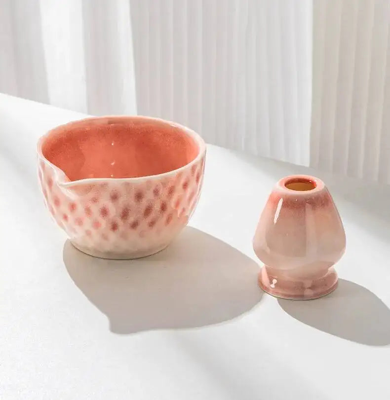 Ensemble Bols Matcha Céramique Émaillée Japonaise — Fabrication Artisanale – | Studio Nichijo Paris