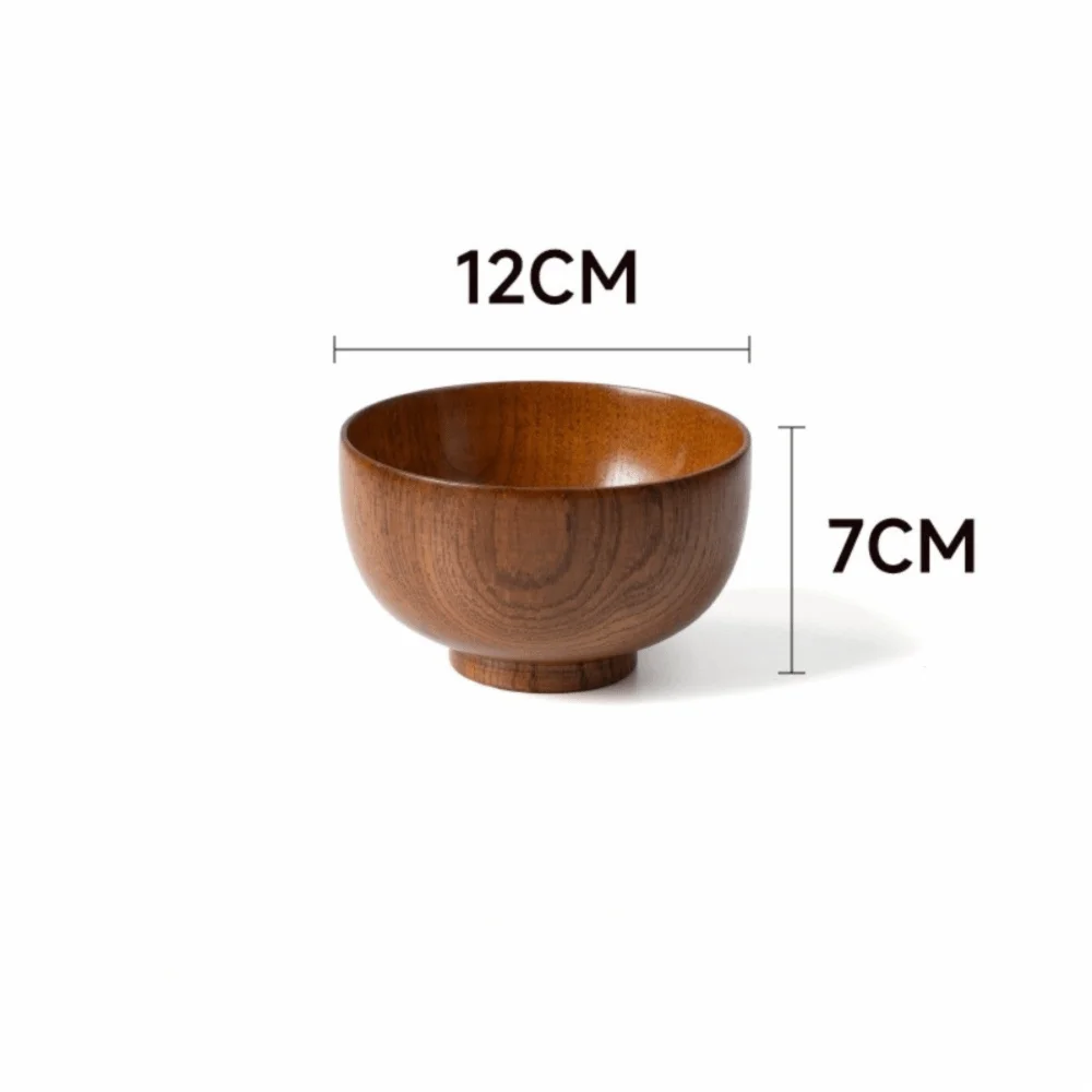Bol Bois Fait Main Soupe Salade Vaisselle 12 Tailles — Fabrication Artisanale – 12cm | Studio Nichijo Paris