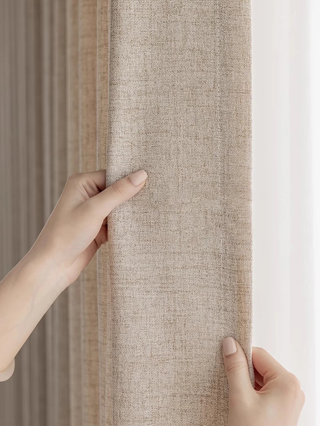 Rideau en Lin Translucide – Collection Kagu & Hikari – | Studio Nichijo Paris