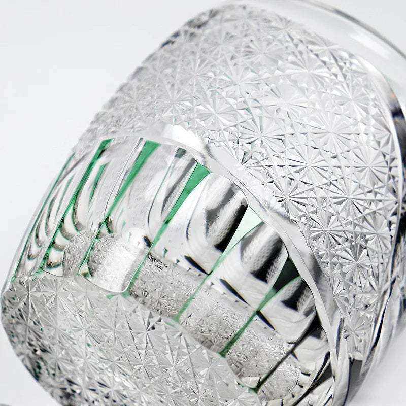 Verre Cristal Whisky Edo Quatre Saisons Nitro — Fabrication Artisanale – | Studio Nichijo Paris