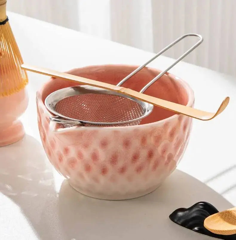 Ensemble Bols Matcha Céramique Émaillée Japonaise — Fabrication Artisanale – | Studio Nichijo Paris