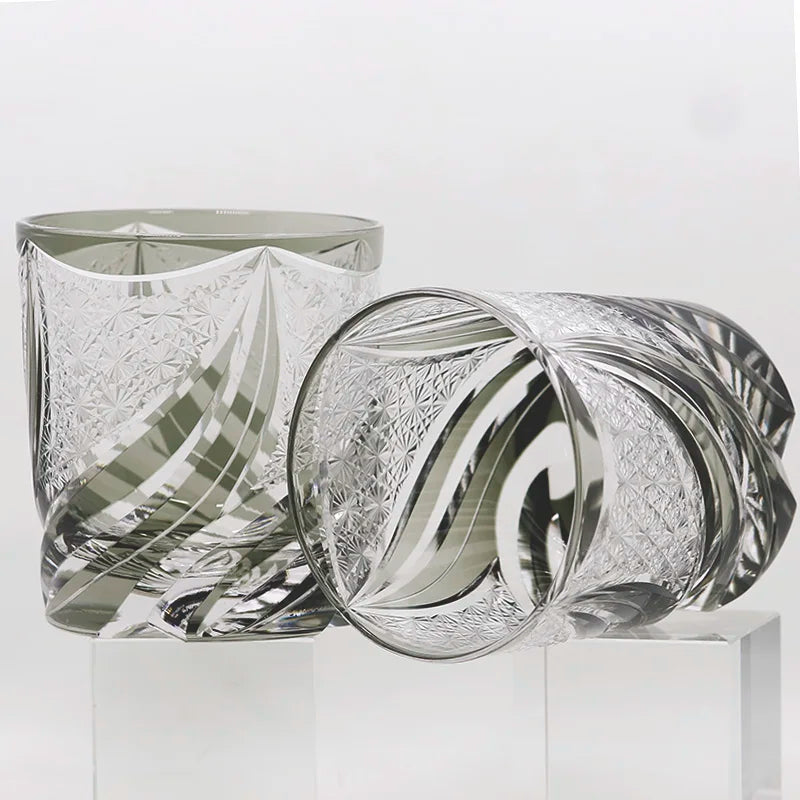 Verre Edo Kiriko Cristal Japonais — Fabrication Artisanale – | Studio Nichijo Paris