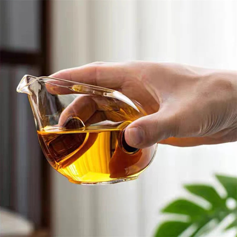 Pichet à Thé Verre Anti-Brûlure Cha Hai Gongdaobei Kung Fu 260 ml — Fabrication Artisanale – | Studio Nichijo Paris