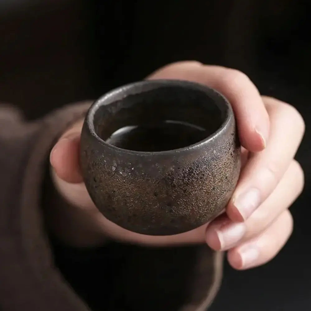 Tasse à Thé Grès Japonais Style Ancien 80ml, Fabrication Artisanale – | Studio Nichijo Paris
