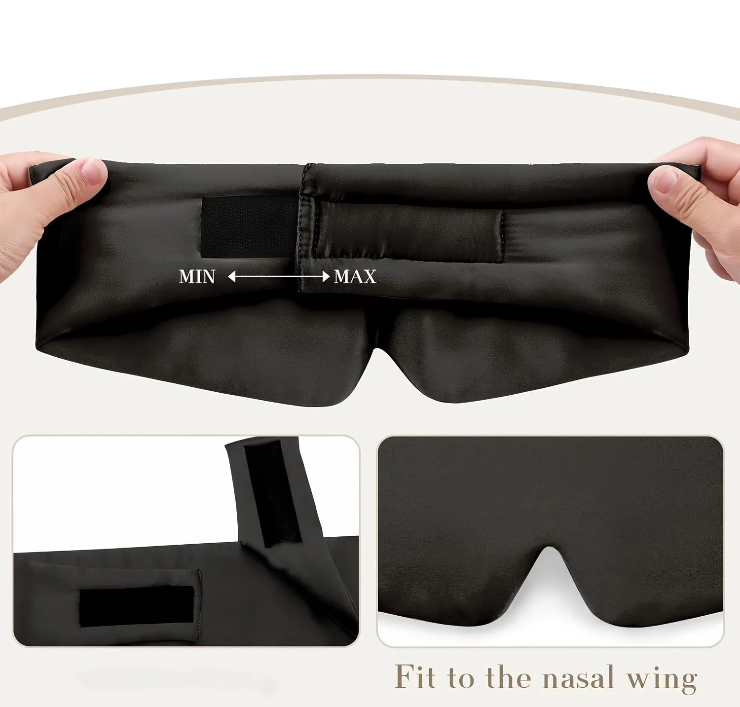 Masque Sommeil Soie Couverture Complète Anti-Lumière – | Studio Nichijo Paris