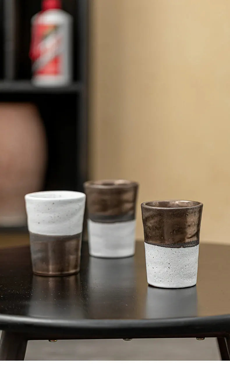 Mug Grès Glaçure Rouille de Fer Japonaise 250ml, Fabrication Artisanale – | Studio Nichijo Paris