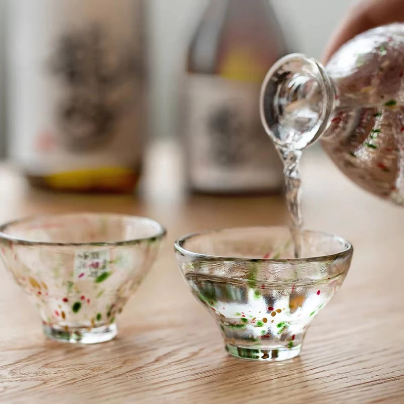 Tasse Thé Verre Cristal 55ml Cérémonie Kung Fu Saké 65 ml — Fabrication Artisanale – | Studio Nichijo Paris