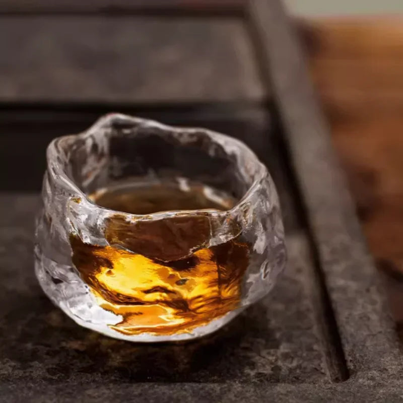 Verre Cristal Japonais Résistant Chaleur Thé Kung Fu — Fabrication Artisanale – | Studio Nichijo Paris