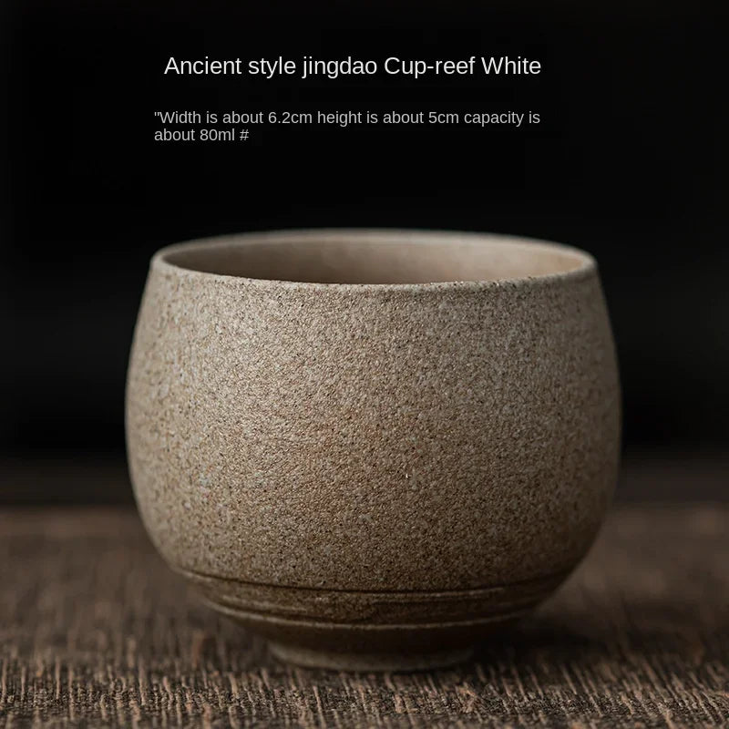 Tasse à Thé Grès Brute Vintage Japonaise – Fabrication Artisanale – Ma | Studio Nichijo Paris