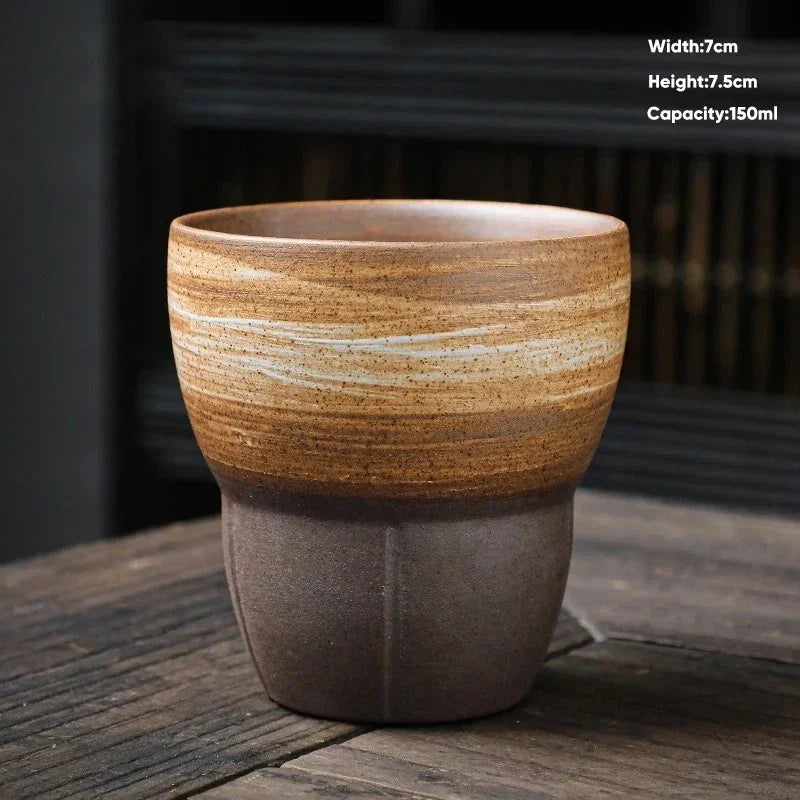 Tasse Expresso Poterie Japonaise Minimaliste 150ml, Fabrication Artisanale – Enso | Studio Nichijo Paris