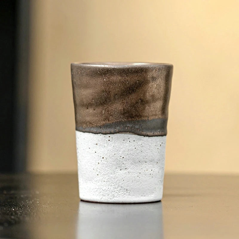 Mug Grès Glaçure Rouille de Fer Japonaise 250ml, Fabrication Artisanale – Wabi | Studio Nichijo Paris