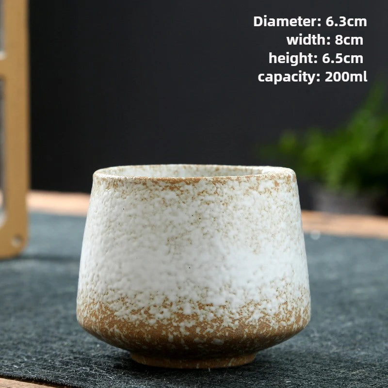 Tasse à Thé Poterie Raku – Glaçage Four – Fabrication Artisanale – Kuro (黒) | Studio Nichijo Paris