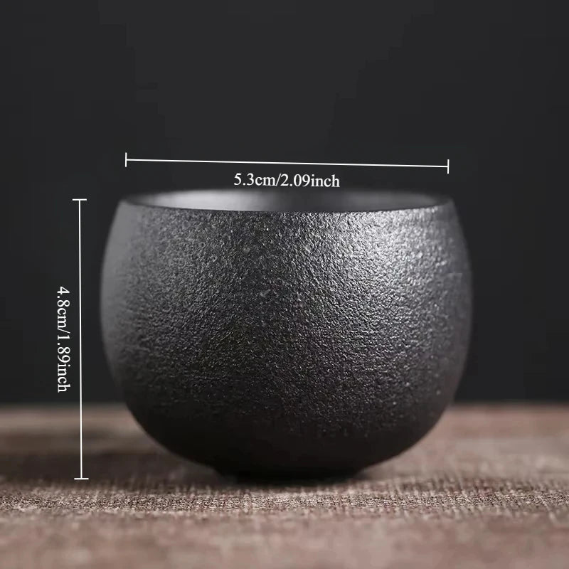 Tasse à Thé en Céramique Grès Rustique – Façonnée à la Main, Cérémonie Zen – Nabi | Studio Nichijo Paris