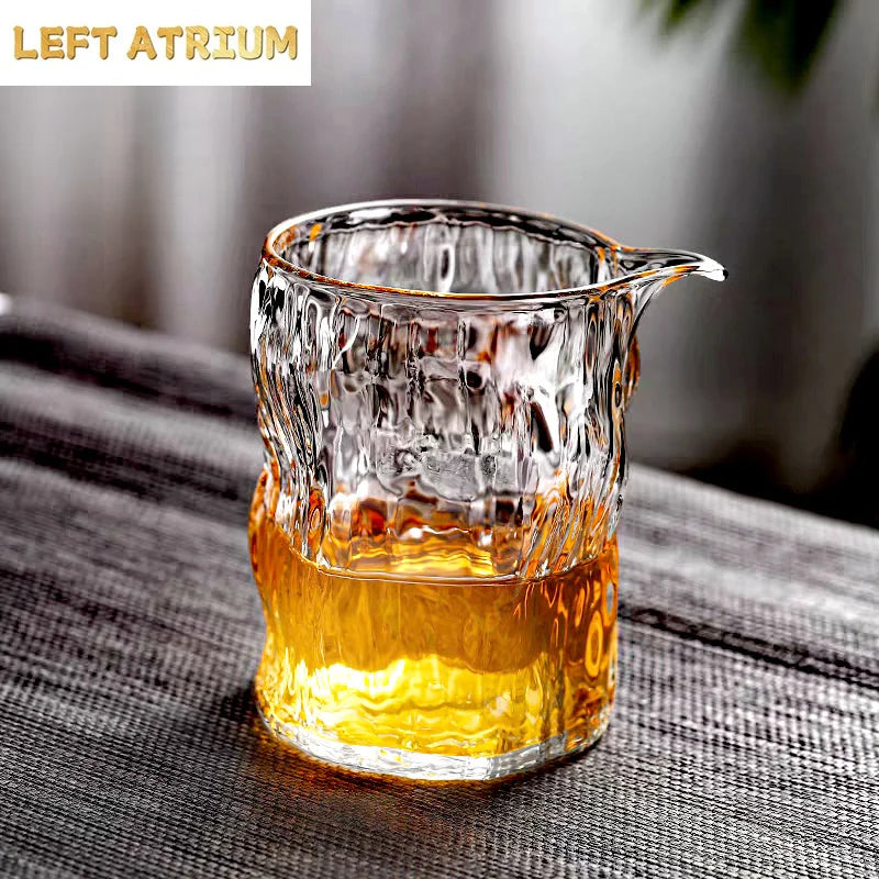 Pichet à Thé Verre Marteau Arbre 350 ml Cha Hai Séparateur — Fabrication Artisanale – | Studio Nichijo Paris
