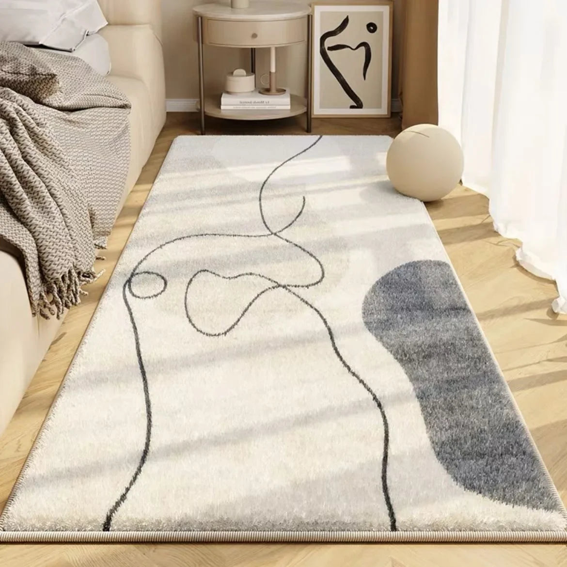 Tapis Japonais Antidérapant en Polyester – Collection Kagu & Hikari – Nami | Studio Nichijo Paris