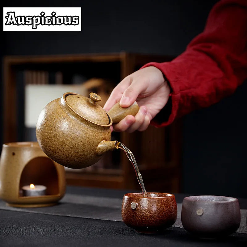 Théière Grès Poignée Latérale 350ml – Fabrication Artisanale – | Studio Nichijo Paris