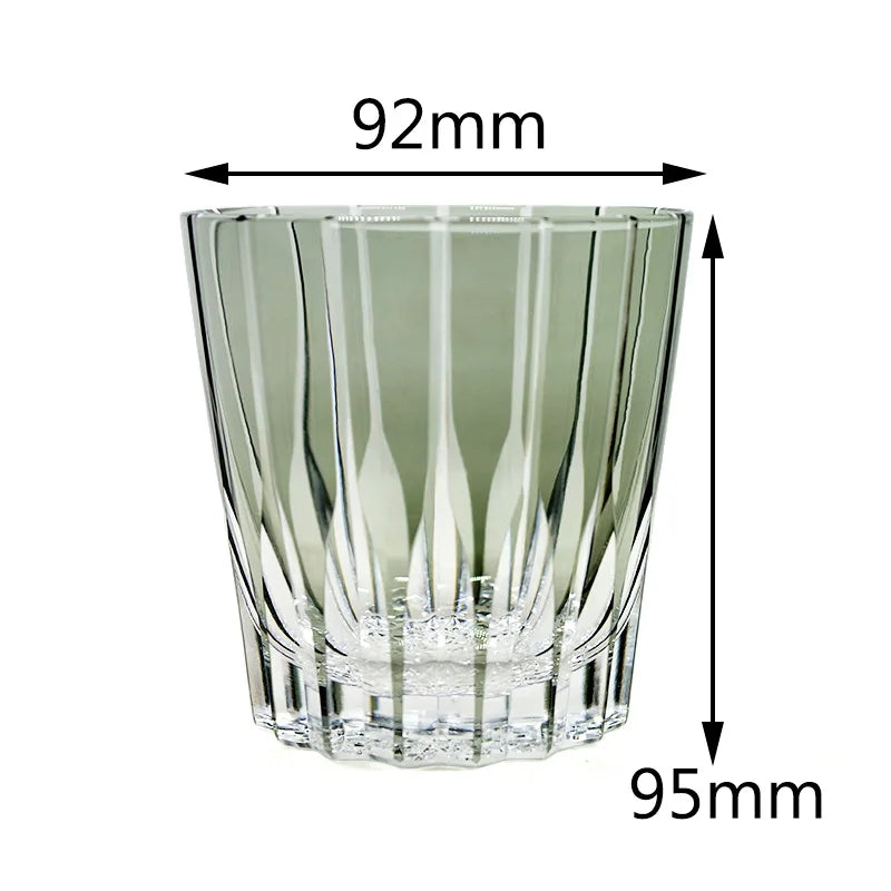 Verre Whisky Cristal Starmine Edo Kiriko Gris — Fabrication Artisanale – | Studio Nichijo Paris