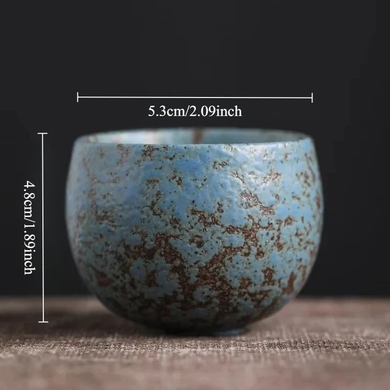 Tasse à Thé en Céramique Grès Rustique – Façonnée à la Main, Cérémonie Zen – Kiri | Studio Nichijo Paris