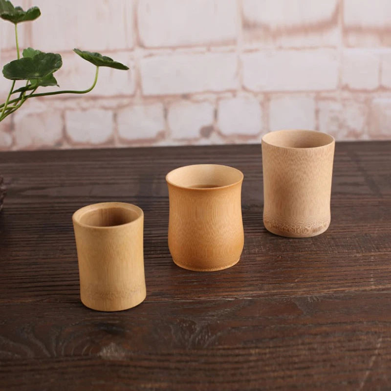 Tasse en Bambou Naturel Sculpté – Fabrication Artisanale – | Studio Nichijo Paris
