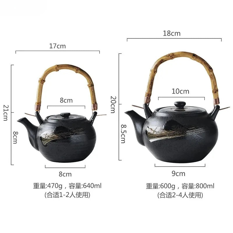 Théière Porcelaine Peinte à la Main Kung Fu — Fabrication Artisanale – | Studio Nichijo Paris