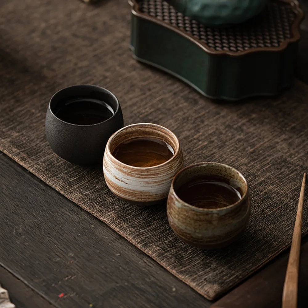 Tasse à Thé Grès Japonaise Rétro – Fabrication Artisanale – | Studio Nichijo Paris