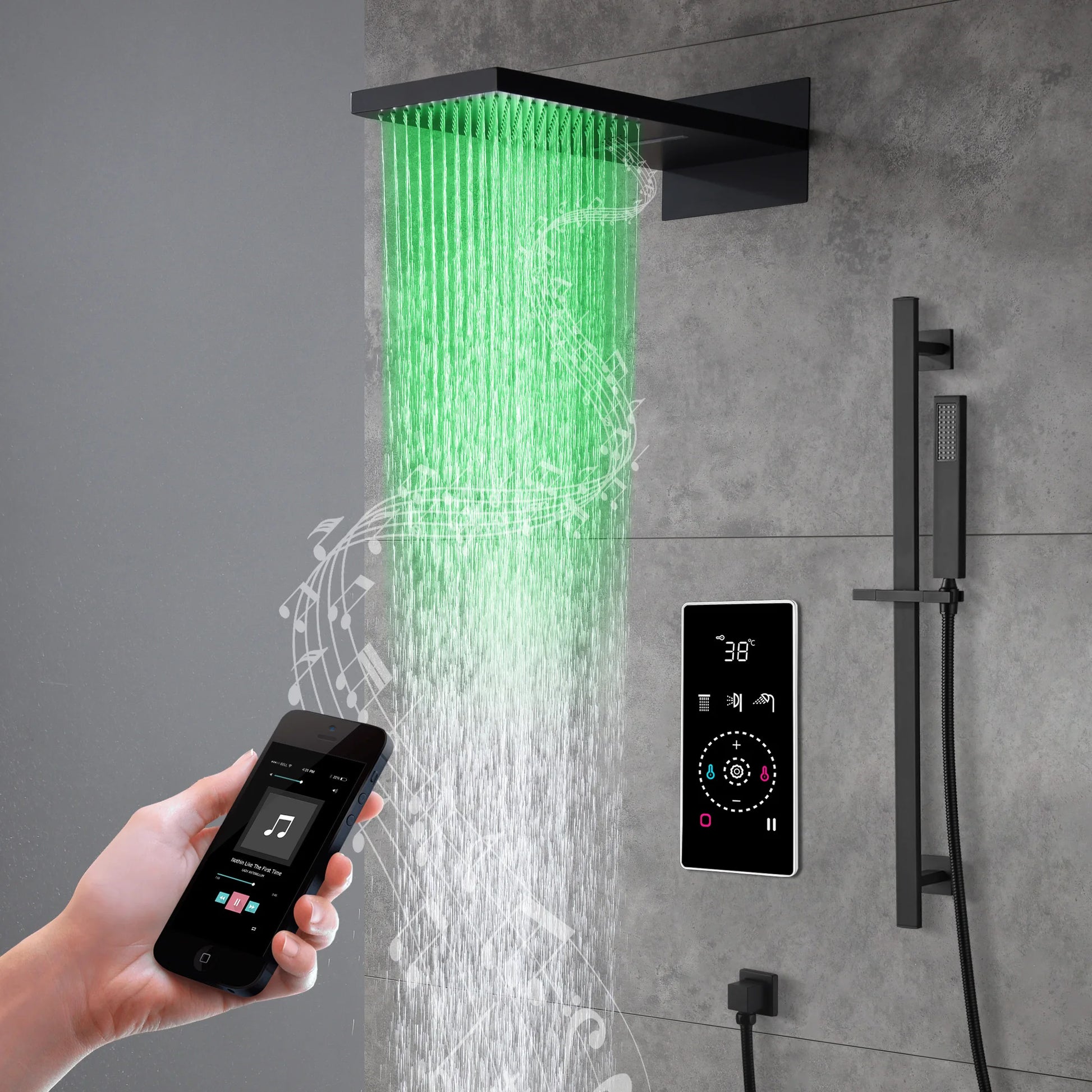 Panneau Douche Tactile Intelligent - Affichage Numérique – | Studio Nichijo Paris