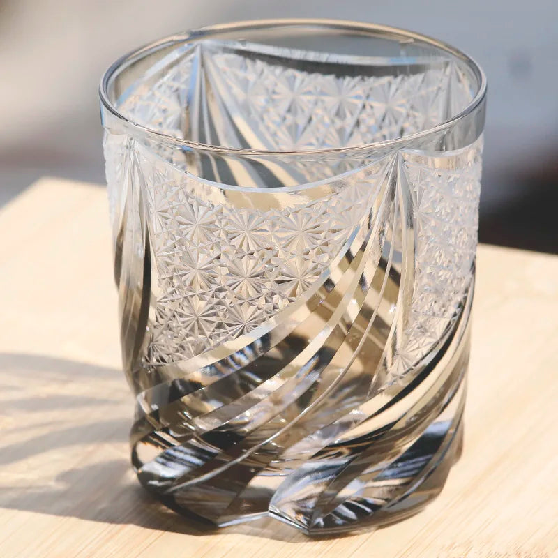 Verre Edo Kiriko Cristal Japonais — Fabrication Artisanale – | Studio Nichijo Paris