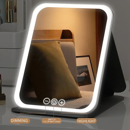 Miroir LED Maquillage Pliable USB – | Studio Nichijo Paris