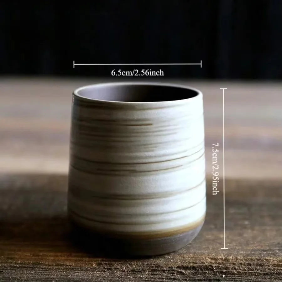 Tasse à Thé Poterie Raku – Glaçage Four – Fabrication Artisanale – Sumi (墨) | Studio Nichijo Paris