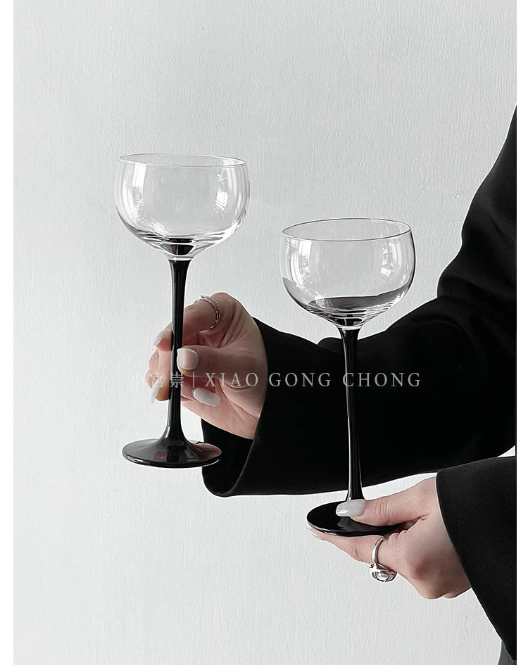 Verre Martini Cocktail Cristal Japonais Tour Pied Haut — Fabrication Artisanale – | Studio Nichijo Paris