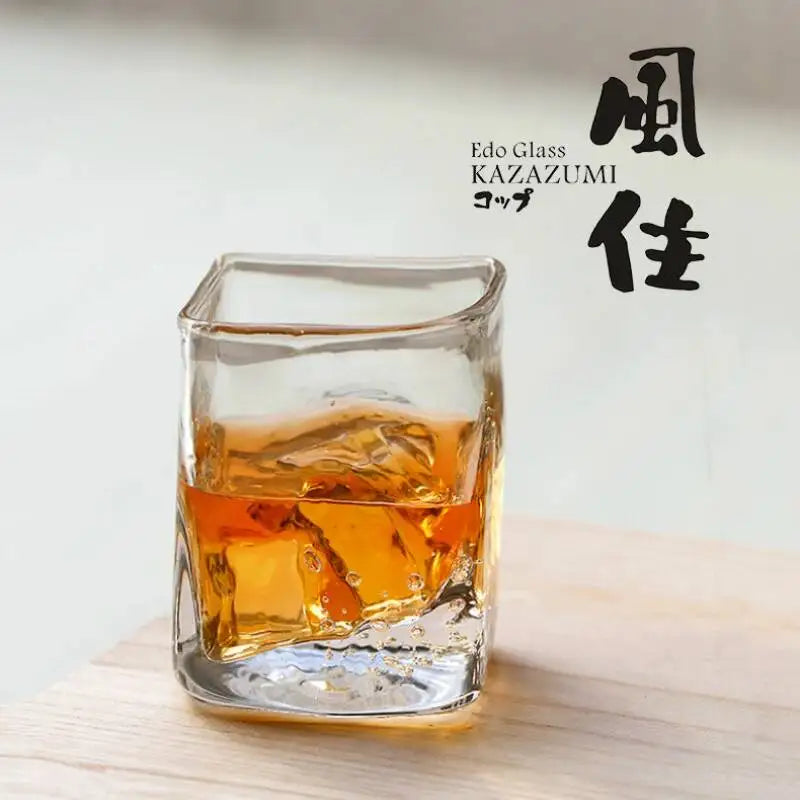 Verre Whisky Edo Japonais Design Créatif Kazazumi 255 ml— Fabrication Artisanale – | Studio Nichijo Paris