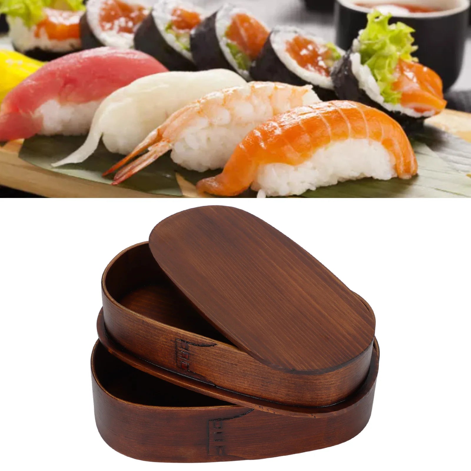 Bento 2 Étages Compartiments Bois – | Studio Nichijo Paris
