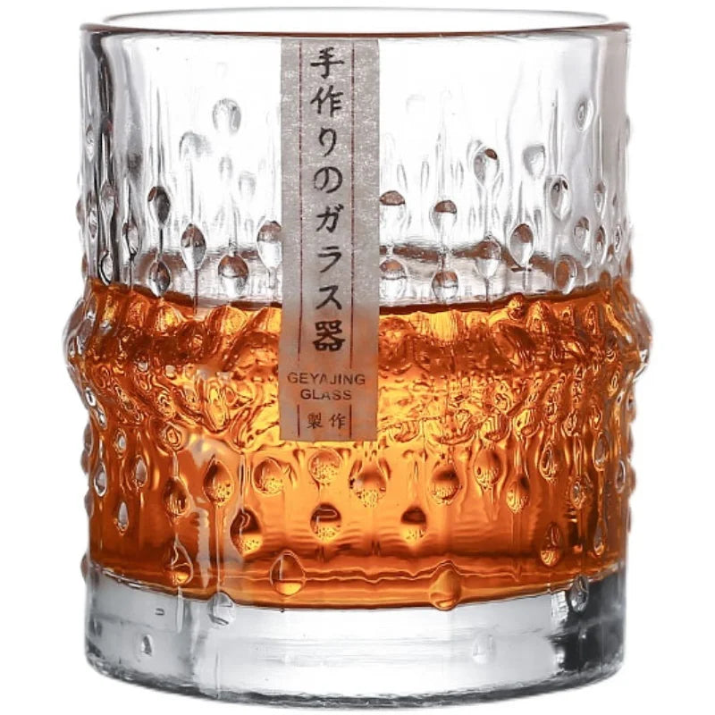 Verre à Whisky en Cristal Motif Bambou – Fabrication Artisanale – | Studio Nichijo Paris