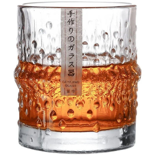 Verre à Whisky en Cristal Motif Bambou – Fabrication Artisanale – | Studio Nichijo Paris