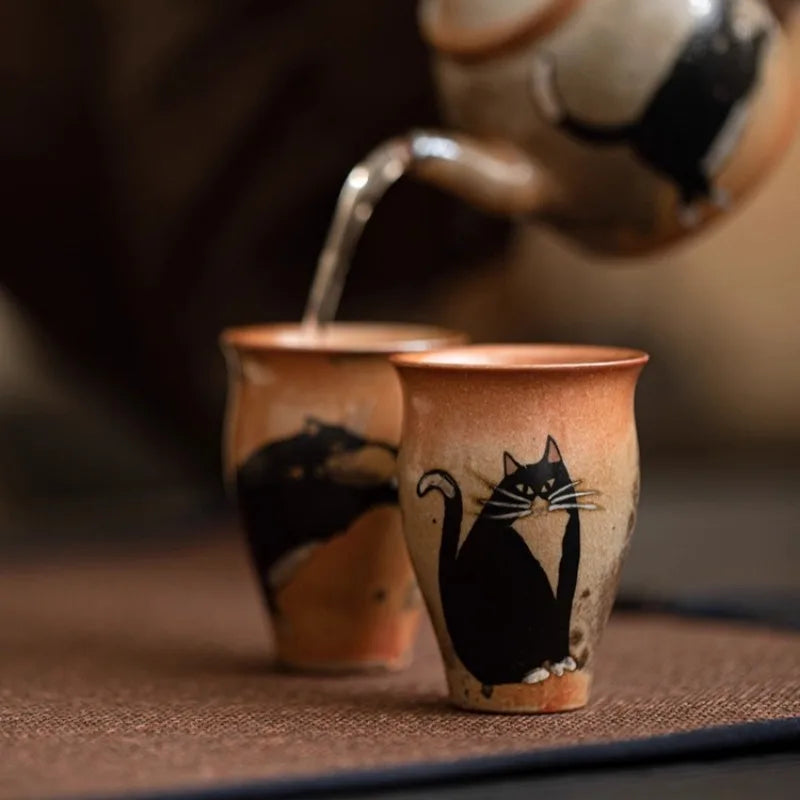 Tasse à Thé en Céramique Changement de Four, 50ml — Fabrication Artisanale – | Studio Nichijo Paris