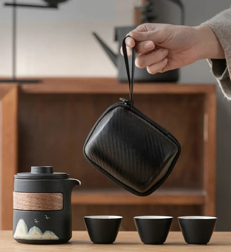 Service à Thé Gaiwan en Porcelaine – Fabrication Artisanale – | Studio Nichijo Paris