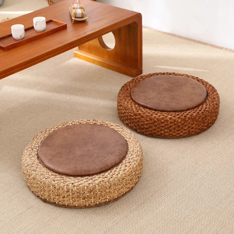 Coussin Sol Tatami Rotin - Wa – | Studio Nichijo Paris