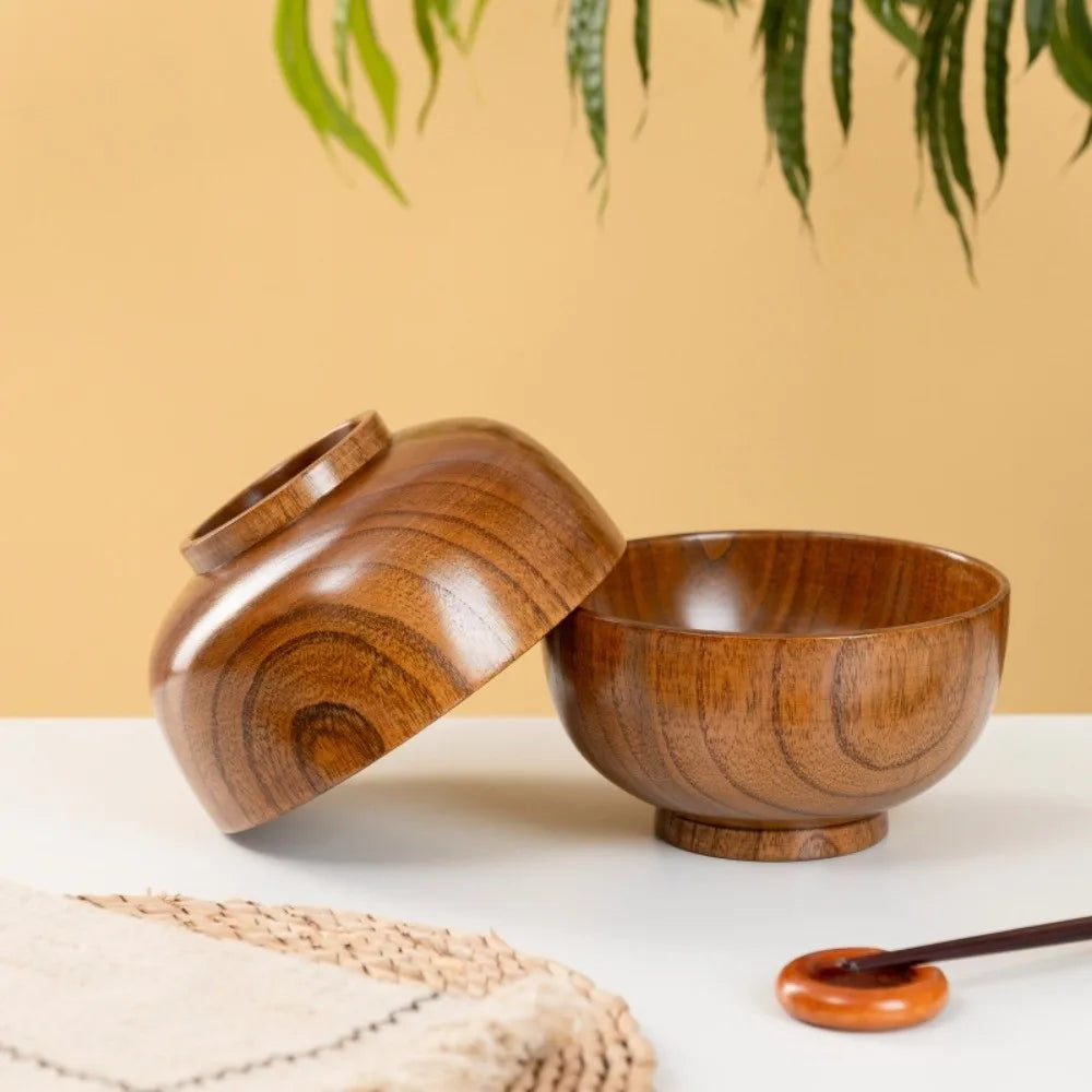 Bol Bois Fait Main Soupe Salade Vaisselle 12 Tailles — Fabrication Artisanale – | Studio Nichijo Paris