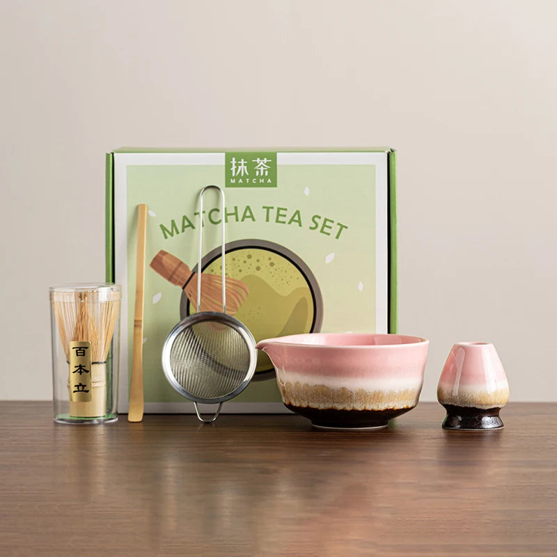 Bol Matcha en Céramique & Fouet Bambou – Fabrication Artisanale – Kit Beige Naturel | Studio Nichijo Paris