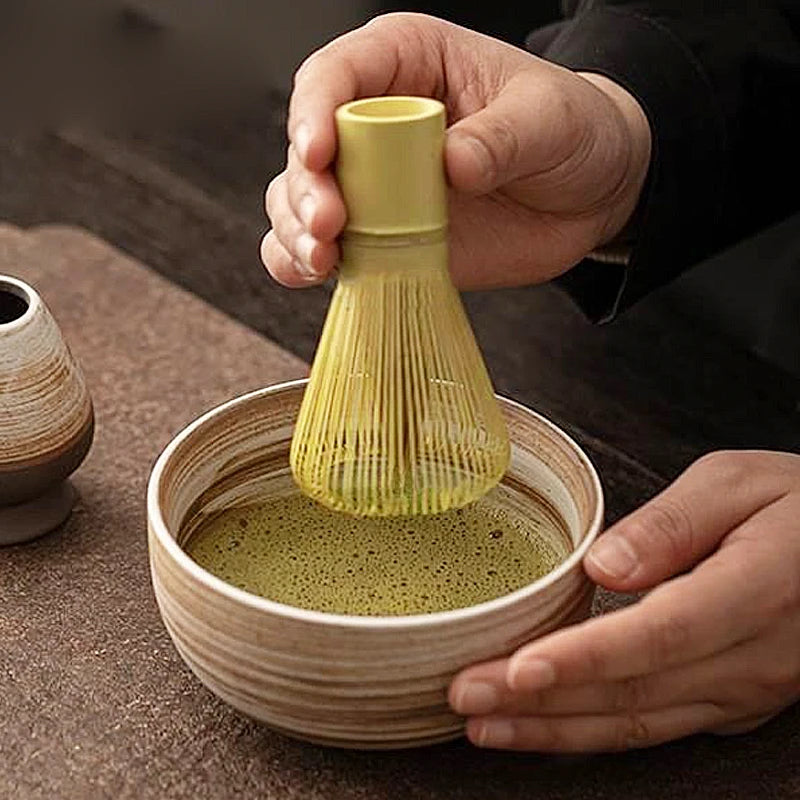 Service Matcha Japonais Bambou Céramique, Fabrication Artisanale – | Studio Nichijo Paris