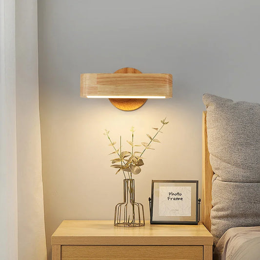 Applique Murale en Bois – LED Orientable, Style Wabi-Sabi – Fabrication Artisanale – | Studio Nichijo Paris