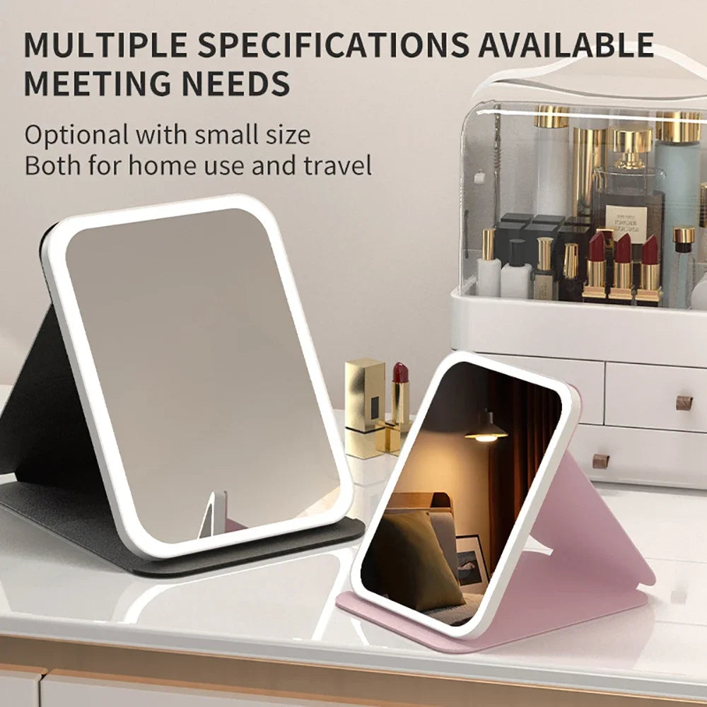 Miroir LED Maquillage Pliable USB – | Studio Nichijo Paris