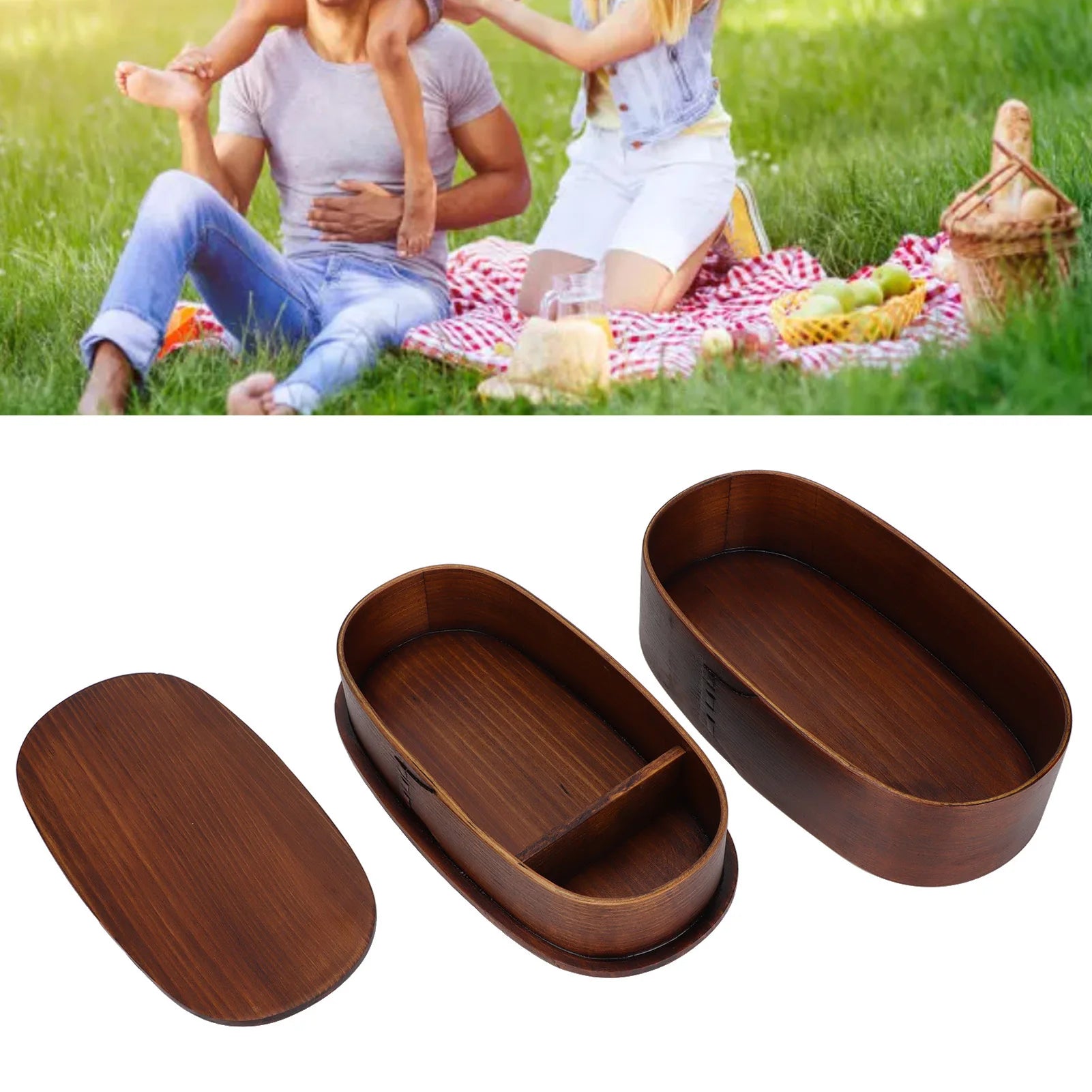 Bento 2 Étages Compartiments Bois – | Studio Nichijo Paris