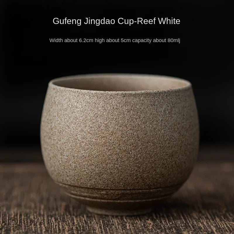 Tasse à Thé en Grès 80 ml — Fabrication Artisanale, Cérémonie du Thé – Ichigo 80ml | Studio Nichijo Paris