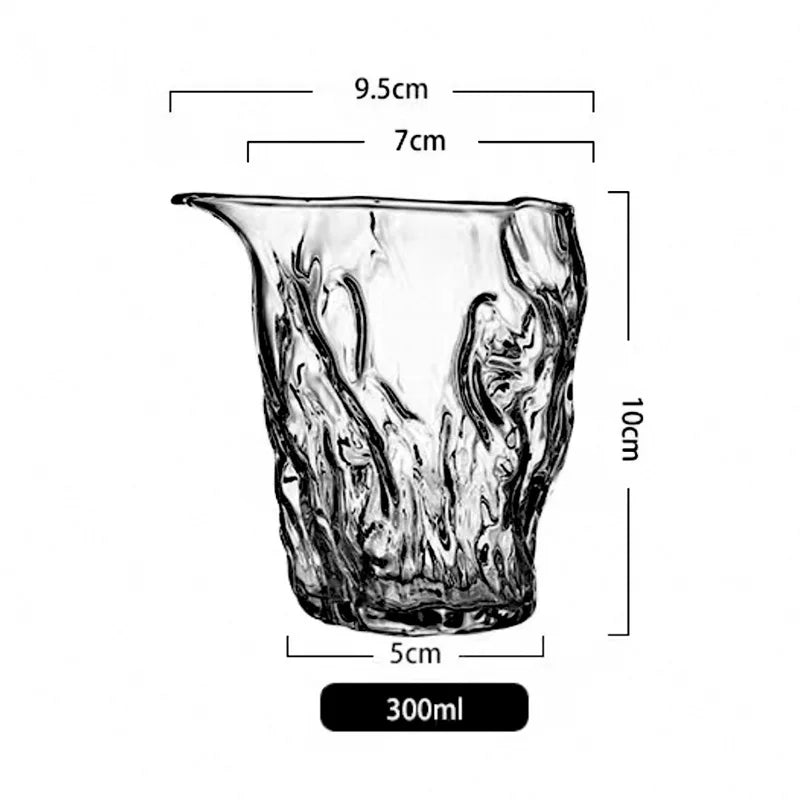 Pichet Verre Martelé Japonais 300ml – Fabrication Artisanale – | Studio Nichijo Paris