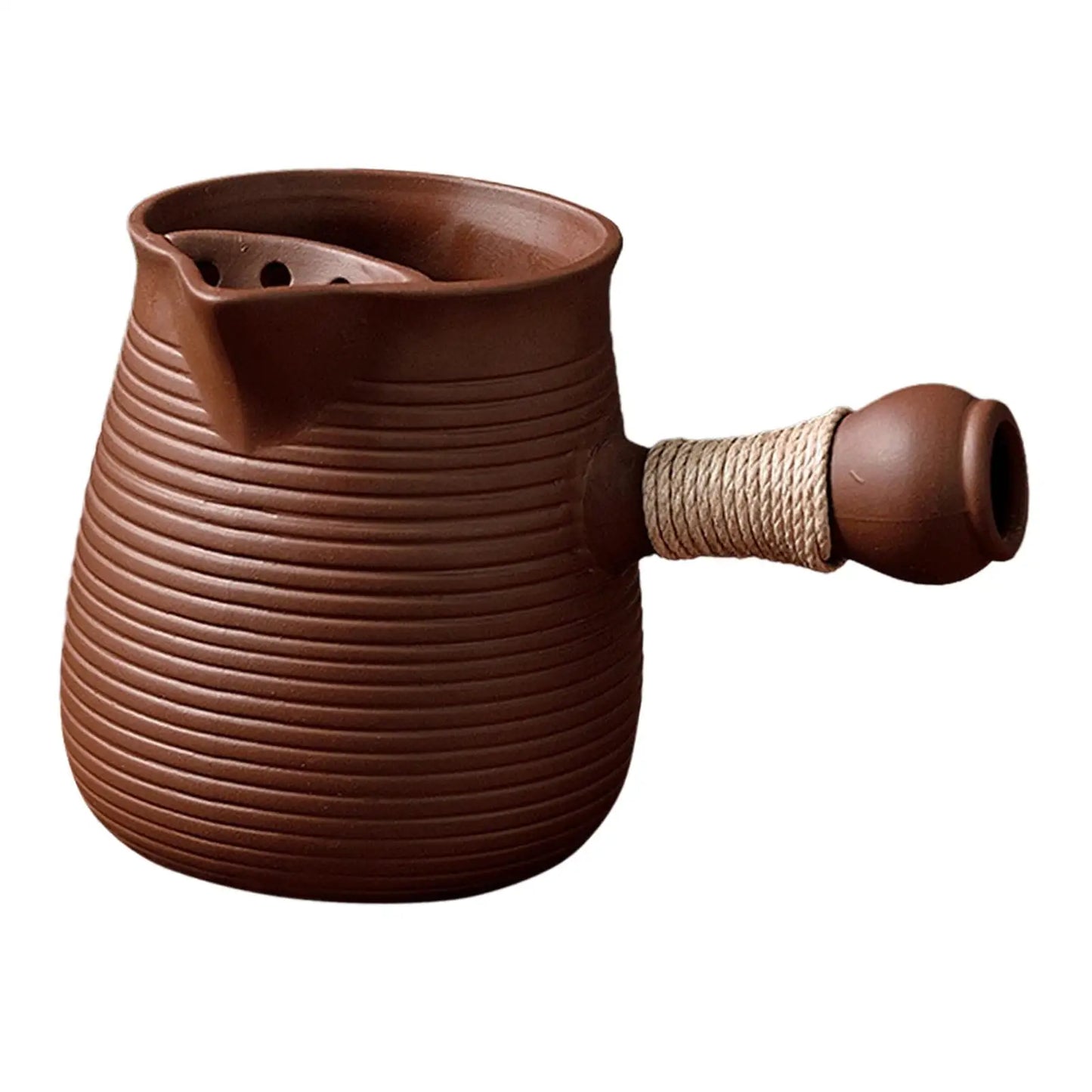 Théière en Céramique Traditionnelle – Fabrication Artisanale – Théière céramique traditionnelle Marron 350ml | Studio Nichijo Paris