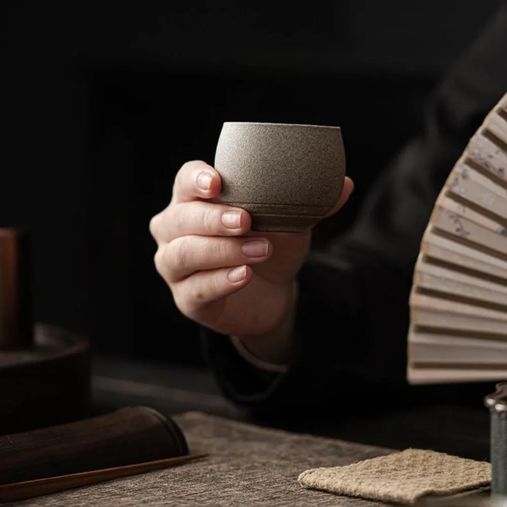 Tasse à Thé 200 ml en Grès Japonais, Matcha — Fabrication Artisanale – | Studio Nichijo Paris