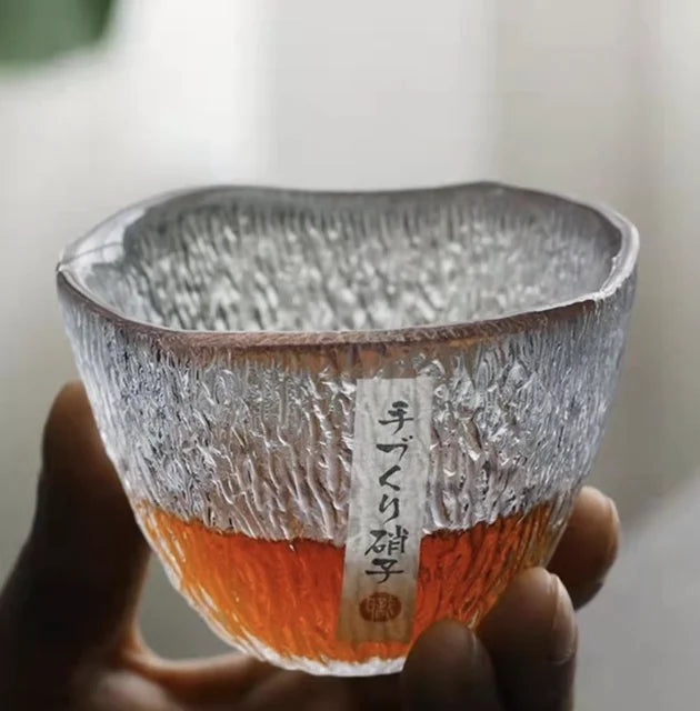 Verre Saké Cristal Japonais Coffret Cadeau — Fabrication Artisanale – | Studio Nichijo Paris